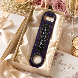 Beautiful Gold Black Bridesmaid Wedding Favour Bar