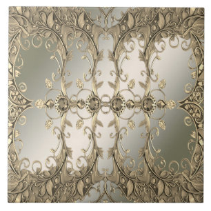 Beautiful Gold Decorative Ceramic Tile