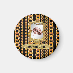 Beautiful Gold Elegant Chic Custom Magnet