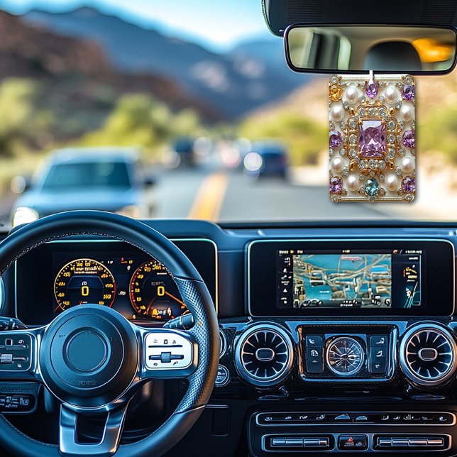 Beautiful Gold Gems  Diamonds Pearls Car Air Freshener (Creator Uploaded)