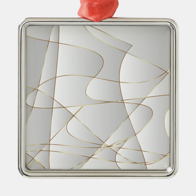 Beautiful gold lines metal tree decoration (Front)