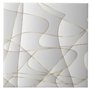 Beautiful gold lines tile