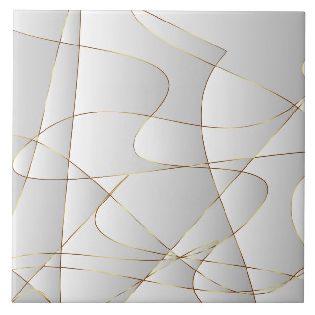 Beautiful gold lines tile (Front)