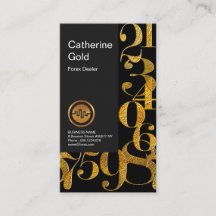 Beautiful Gold Numbers Design Forex