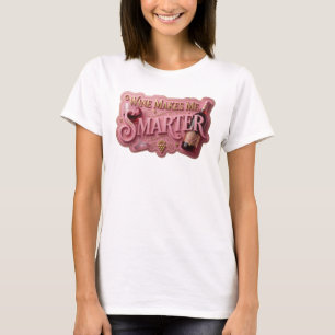 Beautiful Gold WINE MAKES ME SMARTER Graphic Tee
