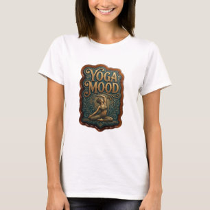 Beautiful Gold YOGA MOOD Statement Tee