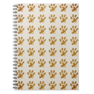 Beautiful Golden Brown Paws Notebook