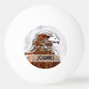 Beautiful Golden Eagle Ping Pong Ball