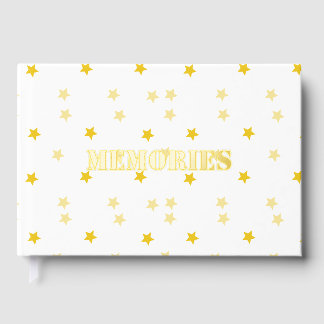 Beautiful golden foil memories photo/ guest book.  book