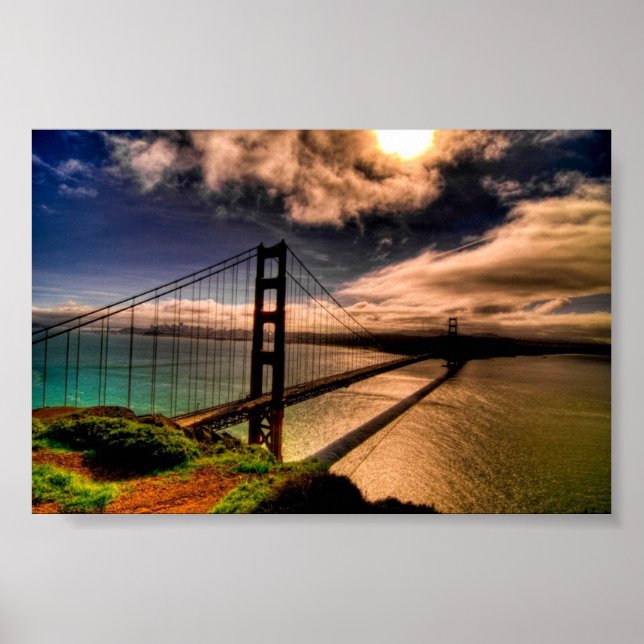 Beautiful Golden Gate Bridge Poster (Front)