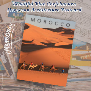 Beautiful Golden Hour Desert Trip Morocco Sahara Postcard
