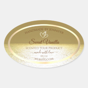 Beautiful Golden Ocean Product Packaging Labels