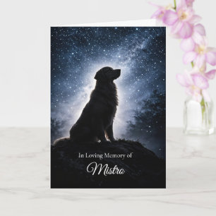 Beautiful Golden Retriever Sympathy Condolences Card