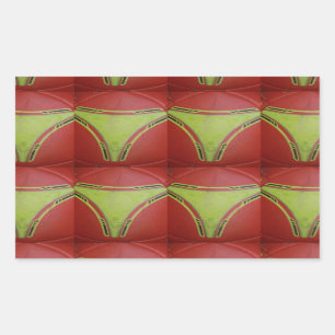 Beautiful Golden yellow geometrical pattern design Rectangular Sticker