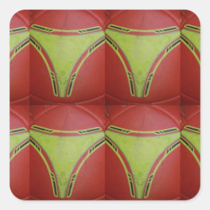 Beautiful Golden yellow geometrical pattern design Square Sticker