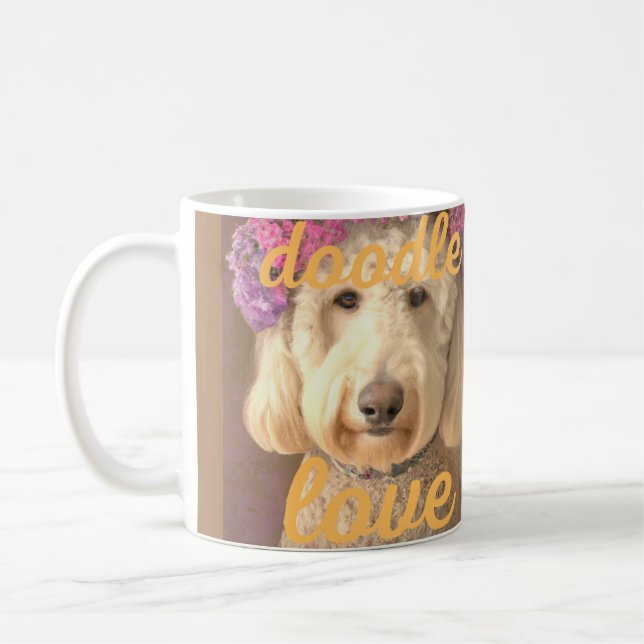 Beautiful Goldendoodle love  Coffee Mug (Left)