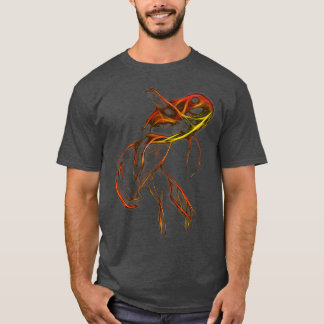 Beautiful GoldFish Fractal Art T-Shirt