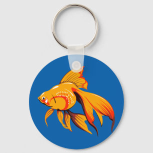 Beautiful Goldfish Key Ring