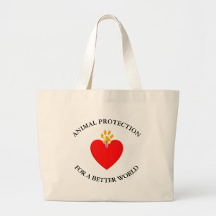 Beautiful Good Heart Large Tote Bag
