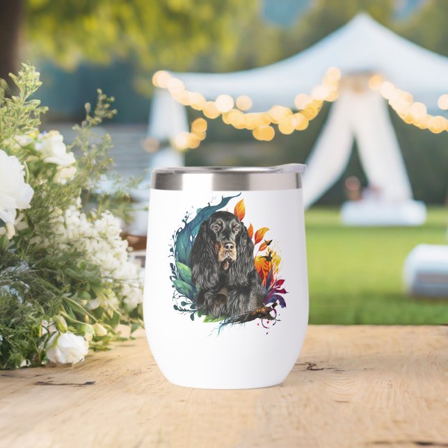 Beautiful Gordon  Setter  ,  Art  (Wedding)