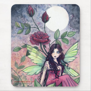 Beautiful Gothic Rose Mousepad by Molly Harrison