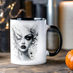 Beautiful Gothic Woman Mug