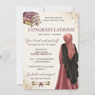 Beautiful Graduation Card | PhD Graduation card |