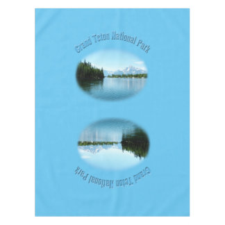 Beautiful Grand Teton National Park blue table Tablecloth