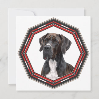 Beautiful Great Dane In A Frame Save The Date