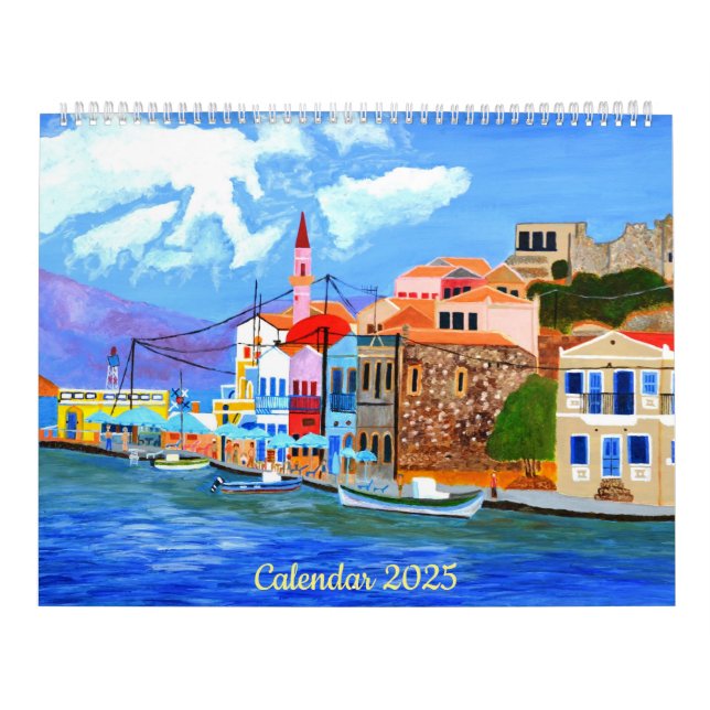 Beautiful Greece Calendar 2025 (Cover)