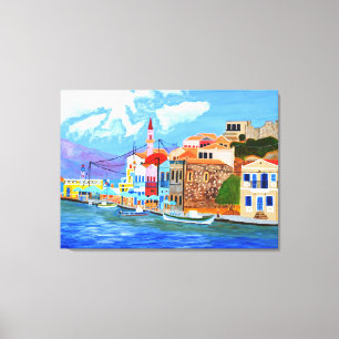 Beautiful Greece canvas art