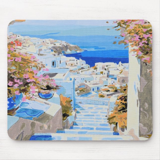 beautiful Greece mouse pad  (Front)