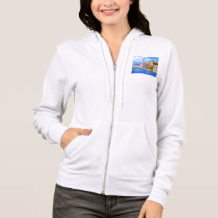 Beautiful Greece Zip Hoodie
