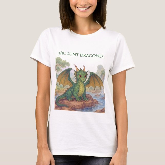 Beautiful green dragon T-Shirt (Front)