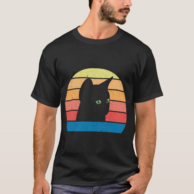 Beautiful Green Eye Cat  T-Shirt (Front)