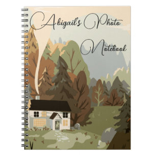 Beautiful Green Forest Photo Notebook 