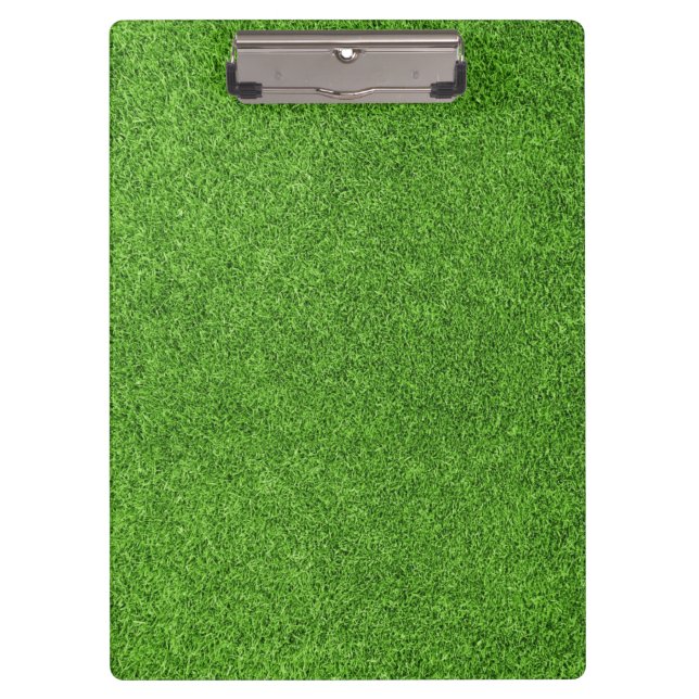 Beautiful green grass texture from golf course clipboard (Front)