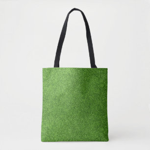 Beautiful green grass texture from golf course tote bag