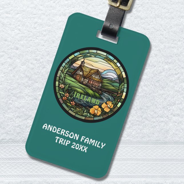 Beautiful Green Ireland Luggage Tag (Creator Uploaded)