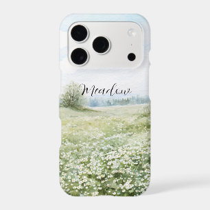 Beautiful Green Meadow Flowers Blue Sky