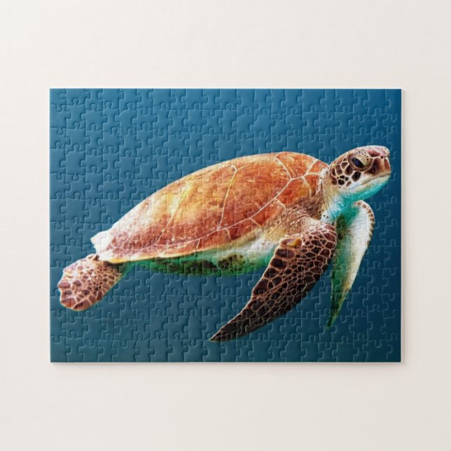 Beautiful Green Sea Turtle Jigsaw Puzzle (Horizontal)