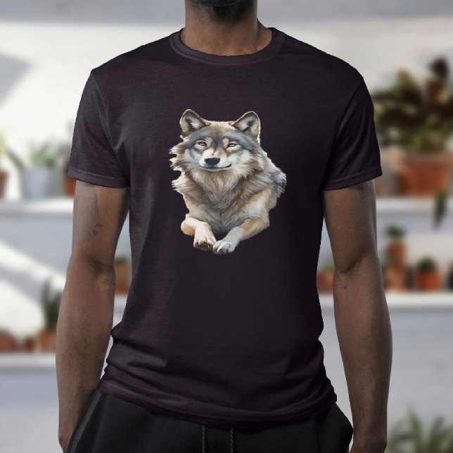 Beautiful Grey Wolf lounging  T-Shirt (Creator Uploaded)