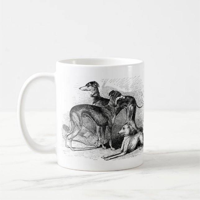 Beautiful Greyhounds Coffee Mug (Left)