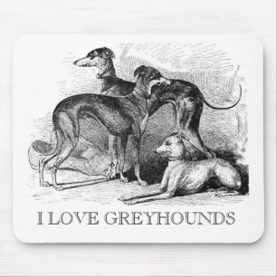Beautiful Greyhounds Mouse Pad