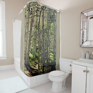 Beautiful Grove of Aspen Trees in Crested Butte Shower Curtain