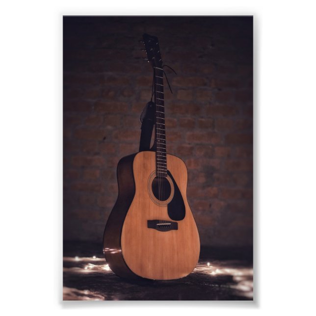 Beautiful Guitar Photo Print (Front)
