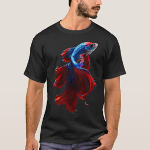 Beautiful Guppy fish Fancy Guppies Thai fighting f T-Shirt