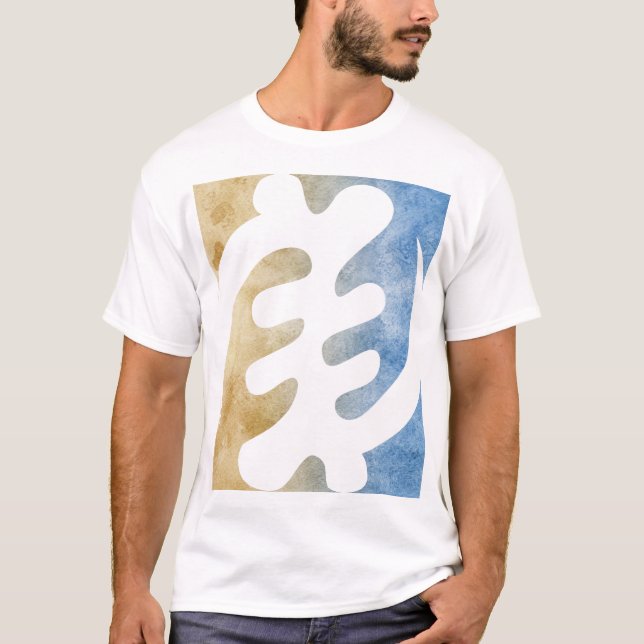 Beautiful Gye Nyame Watercolor African Symbol T-Shirt (Front)