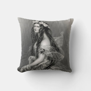 Beautiful GYPSY bride wedding day vintage Cushion