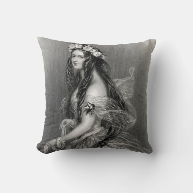 Beautiful GYPSY bride wedding day vintage Cushion (Front)